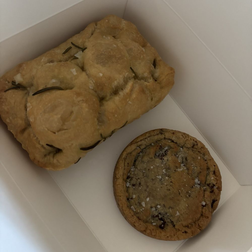 The Humble Bee Shoppe - Rosemary Focaccia & chunky chocolate cookie--YUM!! - Desserts Near Me - Winston-Salem, North Carolina
