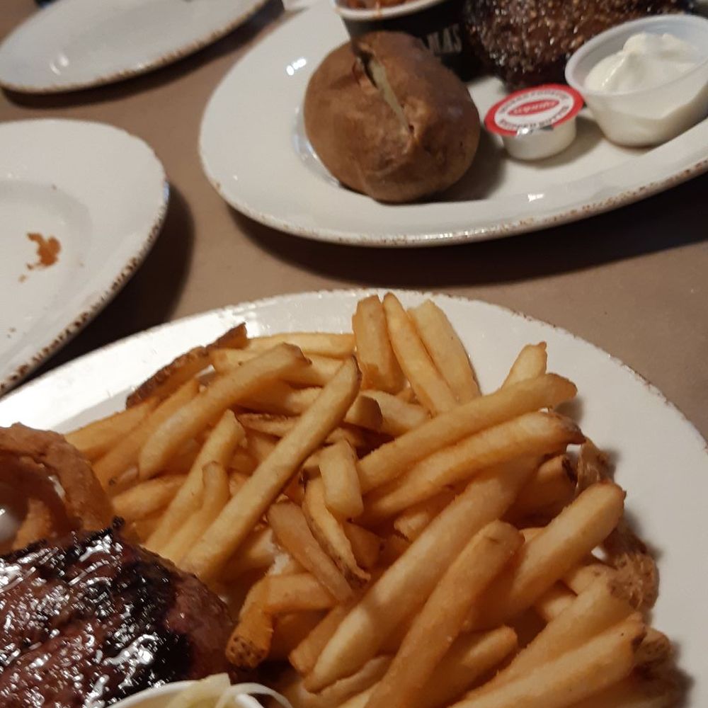 Montana's - In the back is a medium rare that came out of kitchen as well done - Canadian (New) Near Me - Cambridge, Ontario Montana's - In the back is a medium rare that came out of kitchen as well done - Canadian (New) Near Me - Cambridge, Ontario