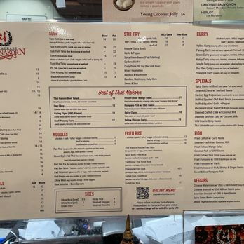 Thai Nakorn Restaurant - Menu - Thai Near Me - Stanton, California