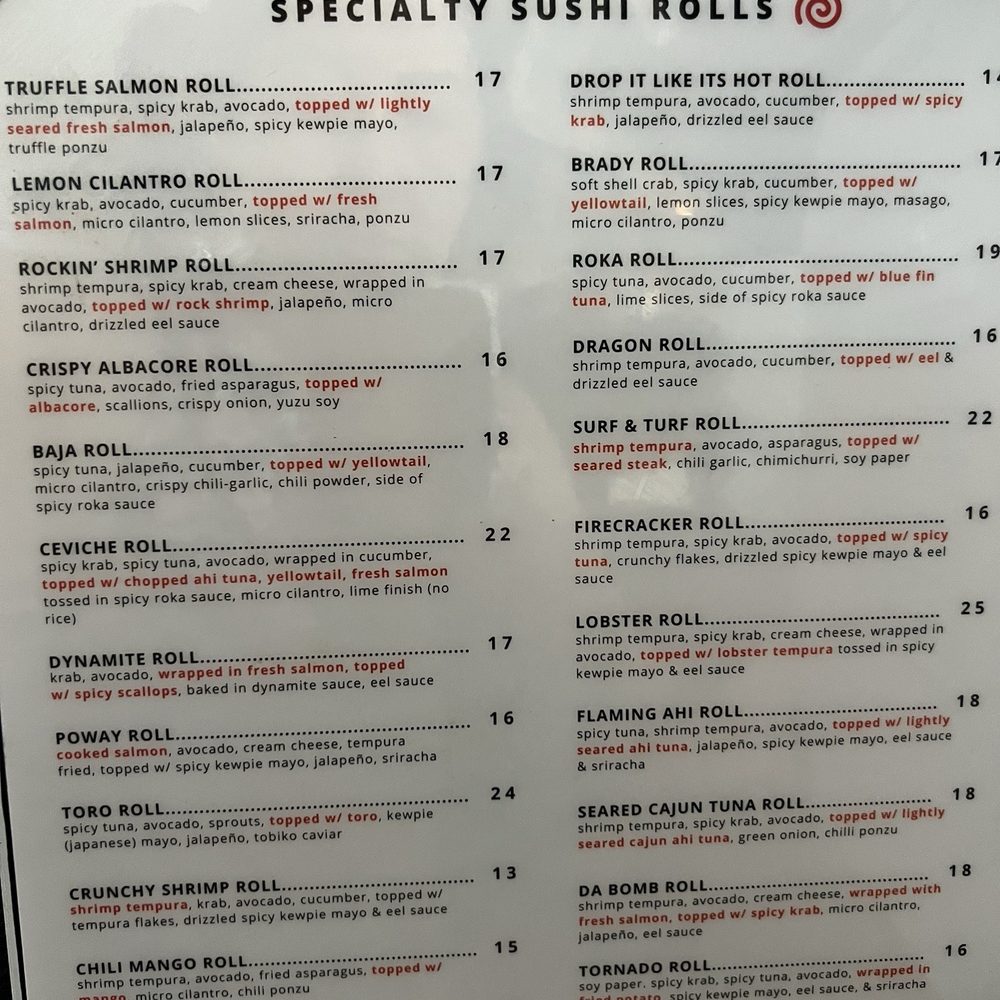 Sushi Roka Bar & Grill - Beer Bar Near Me - Poway, California Sushi Roka Bar & Grill - Beer Bar Near Me - Poway, California