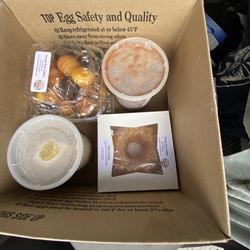 Nana's Rum Cakes - Chilli soup Creamy chicken soup Small Pina Colada rum cake Two assorted rum cake balls