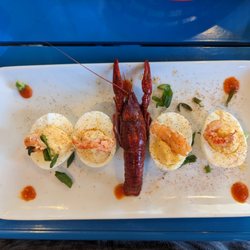 The Fillin Station - Deviled eggs with crawfish not on menu