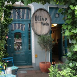 Olive Brot und Wein