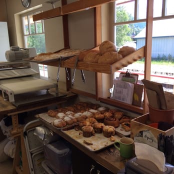 Blackbird Bakery - Baked goodies on deck at Blackbird Bakery - June 2016 - Bakeries Near Me - Pemberton, British Columbia