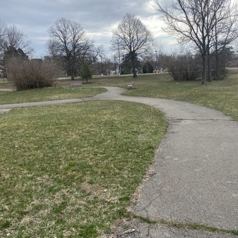 Washington Park - Little trails in the playground area - Parks Near Me - Indianapolis, Indiana
