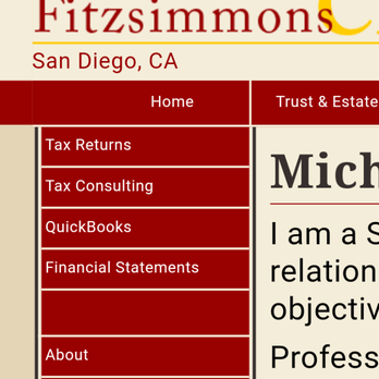 Michael Fitzsimmons - From his website - Accountants Near Me - San Diego, California Michael Fitzsimmons - From his website - Accountants Near Me - San Diego, California