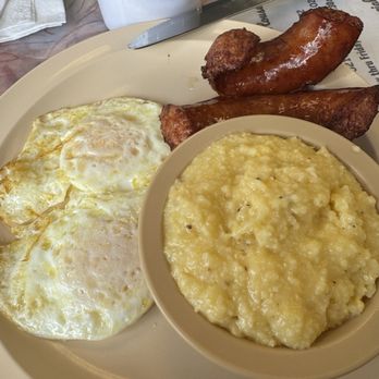 Betsys Pancake House - Eggs and Smoked Sausage Plate - Breakfast & Brunch Near Me - New Orleans, Louisiana Betsys Pancake House - Eggs and Smoked Sausage Plate - Breakfast & Brunch Near Me - New Orleans, Louisiana