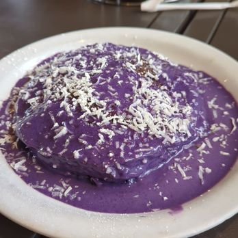 Aloha Stacks - Ube coconut pancakes (short stack) - Breakfast & Brunch Near Me - Irvine, California Aloha Stacks - Ube coconut pancakes (short stack) - Breakfast & Brunch Near Me - Irvine, California