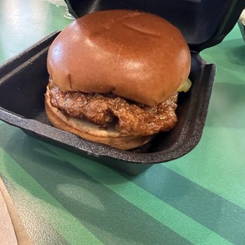Wingstop - Louisiana chicken sandwich. It was good but salty. - Chicken Wings Near Me - New Braunfels, Texas