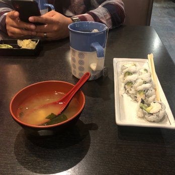 Sushi Mori - Miso soup, jasmine tea. Awesomely made - Sushi Bars Near Me - La Jolla, California Sushi Mori - Miso soup, jasmine tea. Awesomely made - Sushi Bars Near Me - La Jolla, California