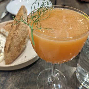 Bayberry Garden - Carrot daquiri - New American Near Me - Providence, Rhode Island Bayberry Garden - Carrot daquiri - New American Near Me - Providence, Rhode Island