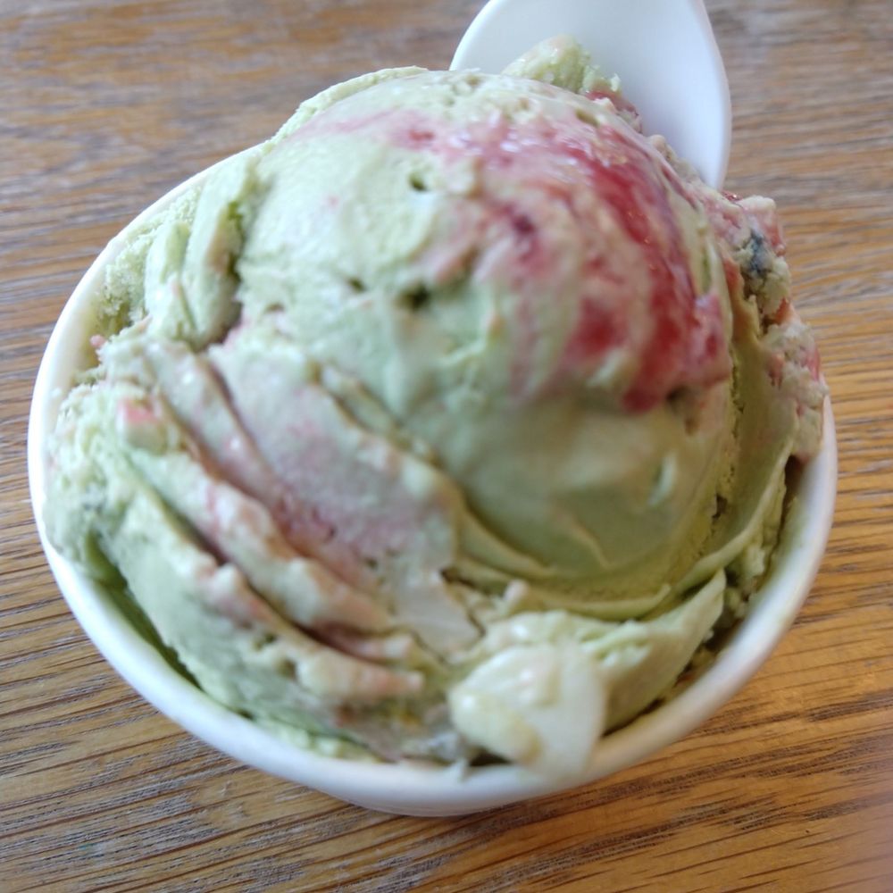 Bmore Licks - "Matcha" Raspberry w/ white chocolate chunks- I mean is it really matcha though? - Ice Cream & Frozen Yogurt Near Me - Baltimore, Maryland Bmore Licks - "Matcha" Raspberry w/ white chocolate chunks- I mean is it really matcha though? - Ice Cream & Frozen Yogurt Near Me - Baltimore, Maryland