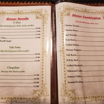 Sushi Hana - Dinner menu - non sushi items - Sushi Bars Near Me - Affton, Missouri Sushi Hana - Dinner menu - non sushi items - Sushi Bars Near Me - Affton, Missouri