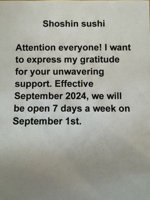 Shoshin Sushi by null