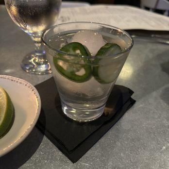 Veronica Fish and Oyster - Tequila, cucumber and jalapeño pepper - Seafood Near Me - Sarasota, Florida Veronica Fish and Oyster - Tequila, cucumber and jalapeño pepper - Seafood Near Me - Sarasota, Florida