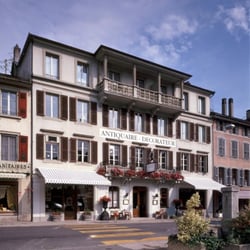 Moinat Décoration - Notre magasin-expostion se trouve dans l'ancien hôtel de la Tête-Noire à Rolle, un lieu chargé d'histoire.