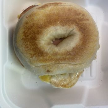 CAO Bakery & Cafe - Ham egg & cheese bagel sandwich - Cuban Near Me - Hallandale, Florida