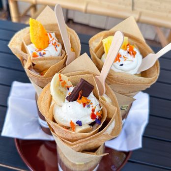 Something Great Hawaii - Crepes - mango, pineapple, & banana chocolate - Vegan Near Me - Kihei, Hawaii Something Great Hawaii - Crepes - mango, pineapple, & banana chocolate - Vegan Near Me - Kihei, Hawaii