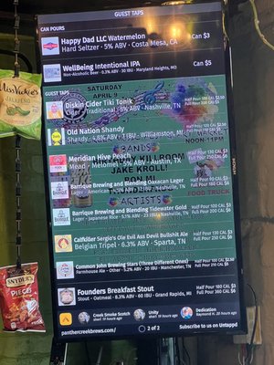 Menu photo 1 Panther Creek Brews Murfreesboro, TN Menu photo 1 Panther Creek Brews Murfreesboro, TN
