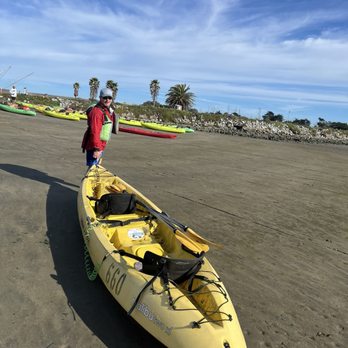 Monterey Bay Kayaks - Returning kayak post paddle - Tours Near Me - Moss Landing, California Monterey Bay Kayaks - Returning kayak post paddle - Tours Near Me - Moss Landing, California