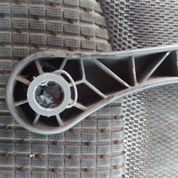 Maaco Auto Body Shop & Painting - Broken seat adjuster. you can see broken off stem. Left it in the passenger seat.