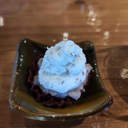 A starter with walnuts and cream cheese