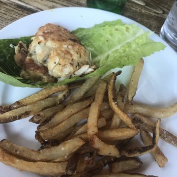 Blacksmith Bar & Restaurant - crab cakes have onions and peppers and fry portion should be larger for the price!! - Bars Near Me - Berlin, Maryland Blacksmith Bar & Restaurant - crab cakes have onions and peppers and fry portion should be larger for the price!! - Bars Near Me - Berlin, Maryland
