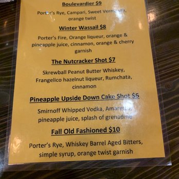Harp And Hound - Fall cocktail menu - Bars Near Me - Ogden, Utah