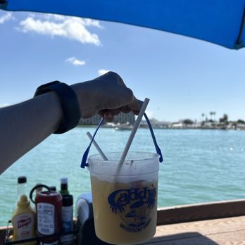 Caddy's John's Pass - A bucket of painkiller! Cheers! - American Near Me - Madeira Beach, Florida Caddy's John's Pass - A bucket of painkiller! Cheers! - American Near Me - Madeira Beach, Florida