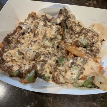 Bruchi's Cheesesteaks & Subs - Disgusting fries. - Cheesesteaks Near Me - Vancouver, Washington