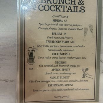 Tre Bicchieri - Drink menu - Wine Bars Near Me - Glendale, Arizona