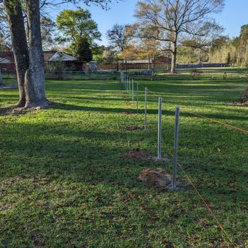Gravett Fence - Post set and ready for fabric and gate. - Fences & Gates Near Me Gravett Fence - Post set and ready for fabric and gate. - Fences & Gates Near Me