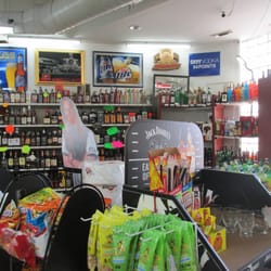 Coolers and wines and chips and sodas as well