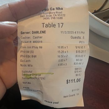 Pho Ga Nha - Dirty restaurant, Rude staff, ridiculous up charge. - Vietnamese Near Me - San Jose, California Pho Ga Nha - Dirty restaurant, Rude staff, ridiculous up charge. - Vietnamese Near Me - San Jose, California