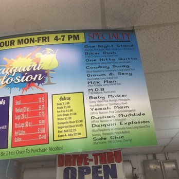 Daiquiri Explosion - Drive-Thru Bars Near Me - Houston, Texas