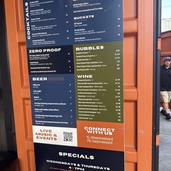 Bay Street Yard - Menu - Bars Near Me - Fort Myers, Florida Bay Street Yard - Menu - Bars Near Me - Fort Myers, Florida