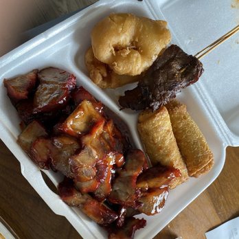 China House Restaurant - Assorted Tidbits - fried shrimp, egg rolls, ribs, teriyaki beef and bbq pork - Chinese Near Me - Romeoville, Illinois China House Restaurant - Assorted Tidbits - fried shrimp, egg rolls, ribs, teriyaki beef and bbq pork - Chinese Near Me - Romeoville, Illinois
