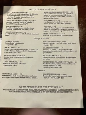 Menu photo 1 The Public House Charlotte, NC Menu photo 1 The Public House Charlotte, NC