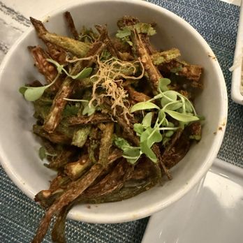 Kismet Modern Indian - GRILLED OKRA - Indian Near Me - Richmond, Virginia Kismet Modern Indian - GRILLED OKRA - Indian Near Me - Richmond, Virginia