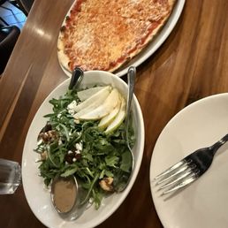Arugula Salad and Classico - Cheese Pizza Arugula Salad and Classico - Cheese Pizza