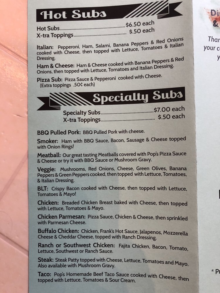 POP’S PIZZA PARLOR 3215 N Main St, East Liberty, OH Yelp