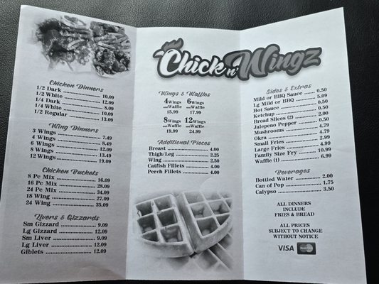 Menu photo 1 Chick N Wingz Oak Forest, IL