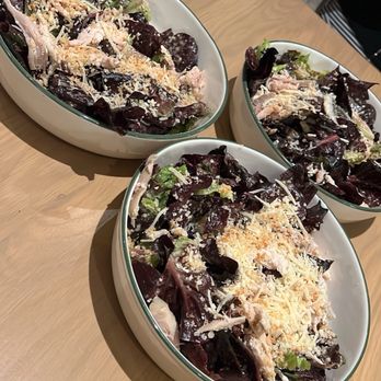 Three Birds - Caesar salad with pulled chicken - Burgers Near Me - Dayton, Ohio