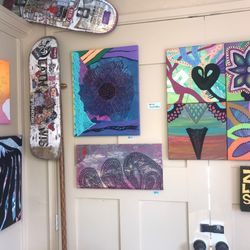 ZuhG Life Skate Shop - Local artist's beautiful display