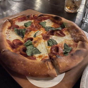 Humble Bistro - Gilbert - Margarita pizza with pepperoni added. - Pizza Near Me - Gilbert, Arizona