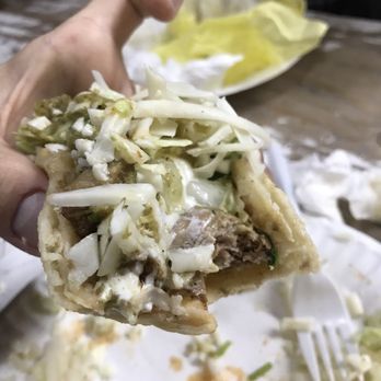 Boca Del Rio - Taco after biting in, super messy and hard to pick up and eat - Mexican Near Me - La Puente, California Boca Del Rio - Taco after biting in, super messy and hard to pick up and eat - Mexican Near Me - La Puente, California