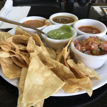 Tacos Kissi - Tortilla chips and salsa variety. - Sushi Bars Near Me - McAllen, Texas