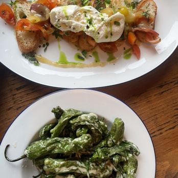 Heights & Co - Shishito peppers & bruschetta - Cocktail Bars Near Me - Houston, Texas Heights & Co - Shishito peppers & bruschetta - Cocktail Bars Near Me - Houston, Texas