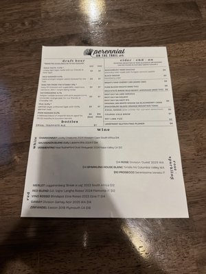 Menu photo 1 Perennial on the Trail St. Louis, MO Menu photo 1 Perennial on the Trail St. Louis, MO