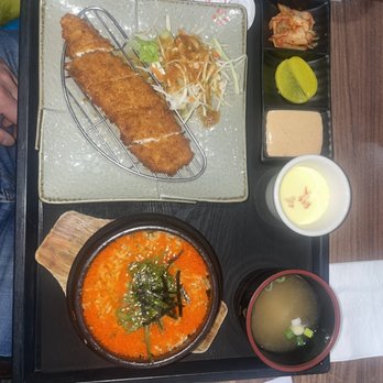 Miso - Flounder Katsu & mini caviar rice combo. - Japanese Near Me - Annandale, Virginia